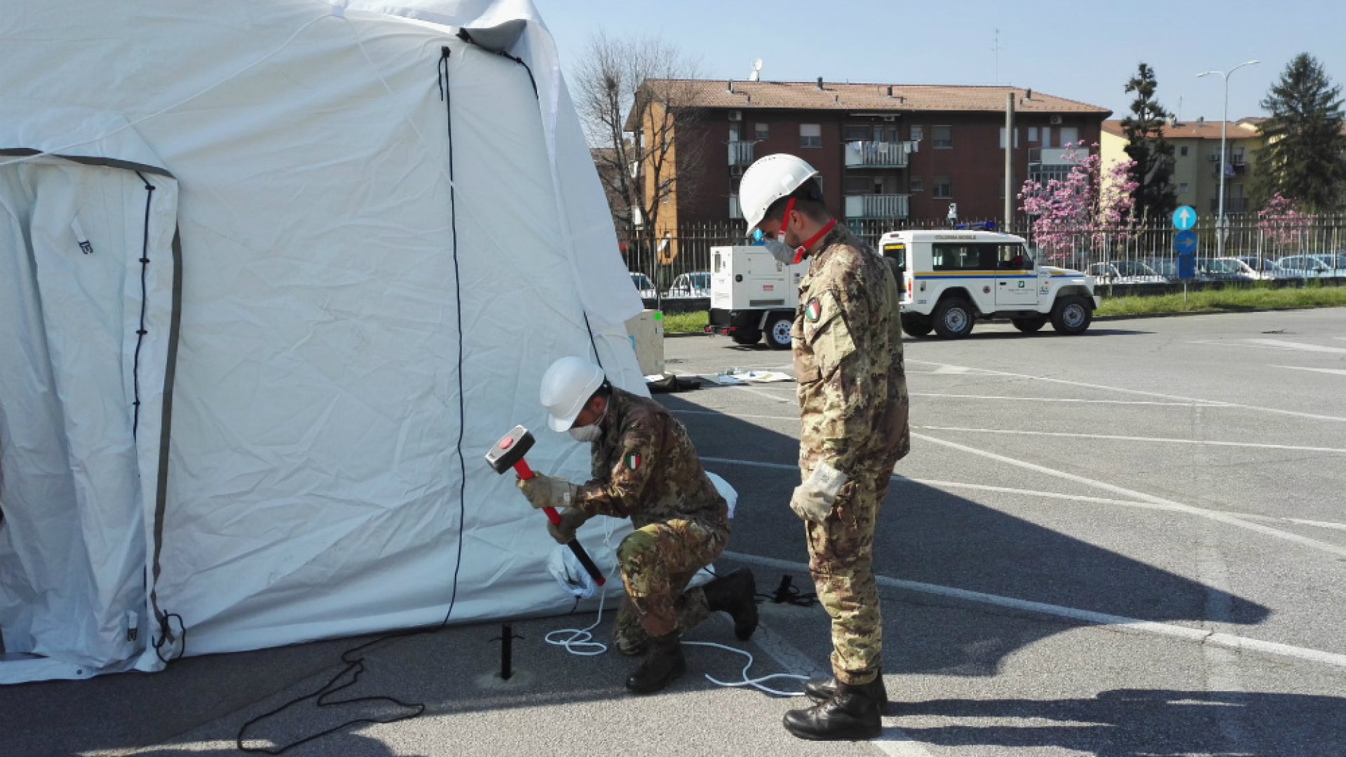 Immagine di Militari del 10° Reggimento Genio Guastatori in prima linea nell'emergenza coronavirus