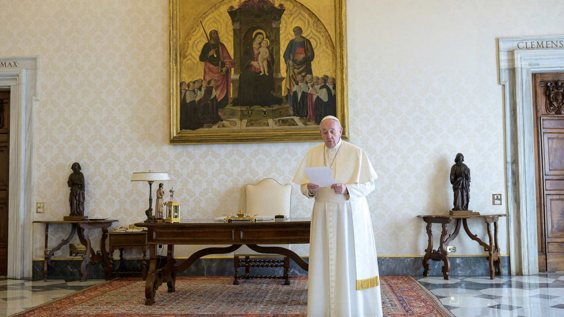 Immagine di Il Papa: uniti in un’unica preghiera per la fine della pandemia