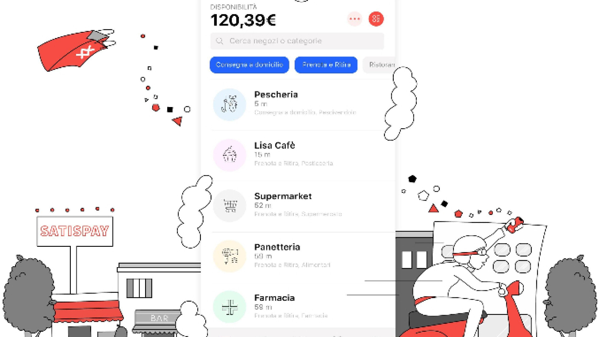 Immagine di Satispay lancia il pagamento per la consegna a domicilio