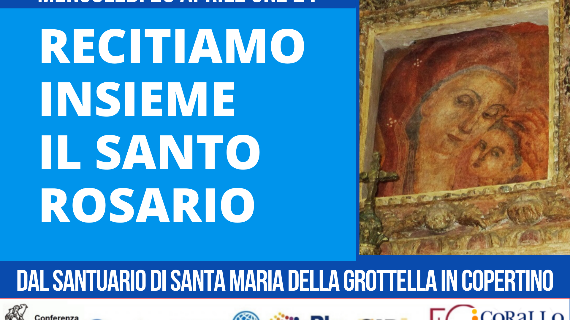 Immagine di La preghiera del Rosario per l'Italia dal Santuario a Copertino