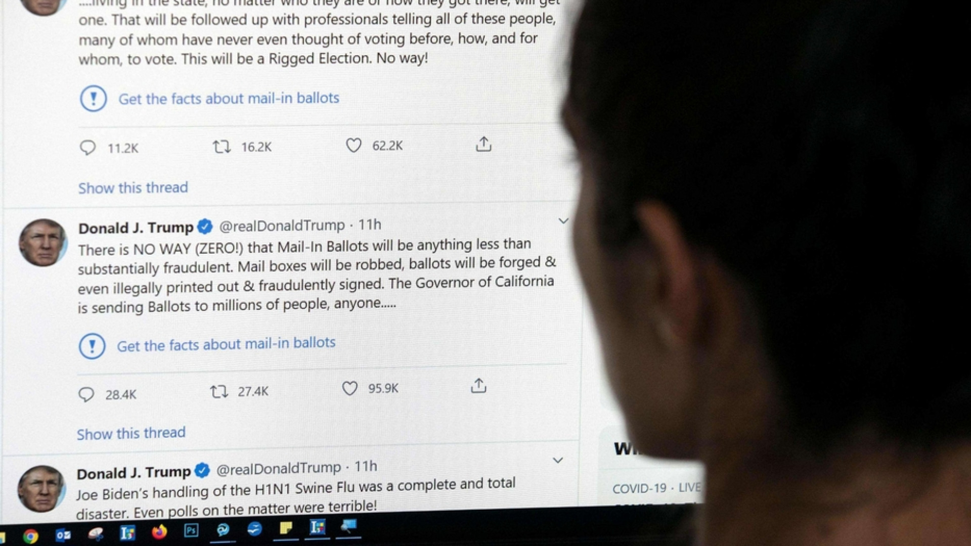 Immagine di Twitter "censura" Trump: fake news. E il presidente: chiudo i social