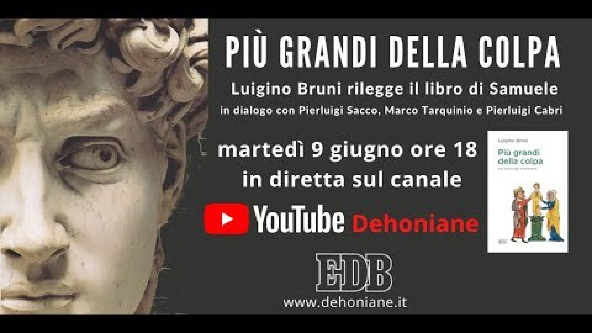 Immagine di "Più grandi della colpa", Luigino Bruni presenta il suo libro