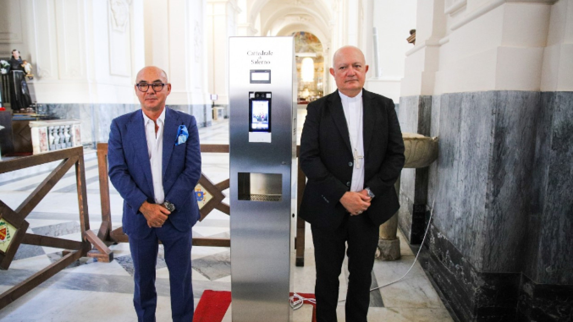 Immagine di Presentato al duomo il totem termoscanner