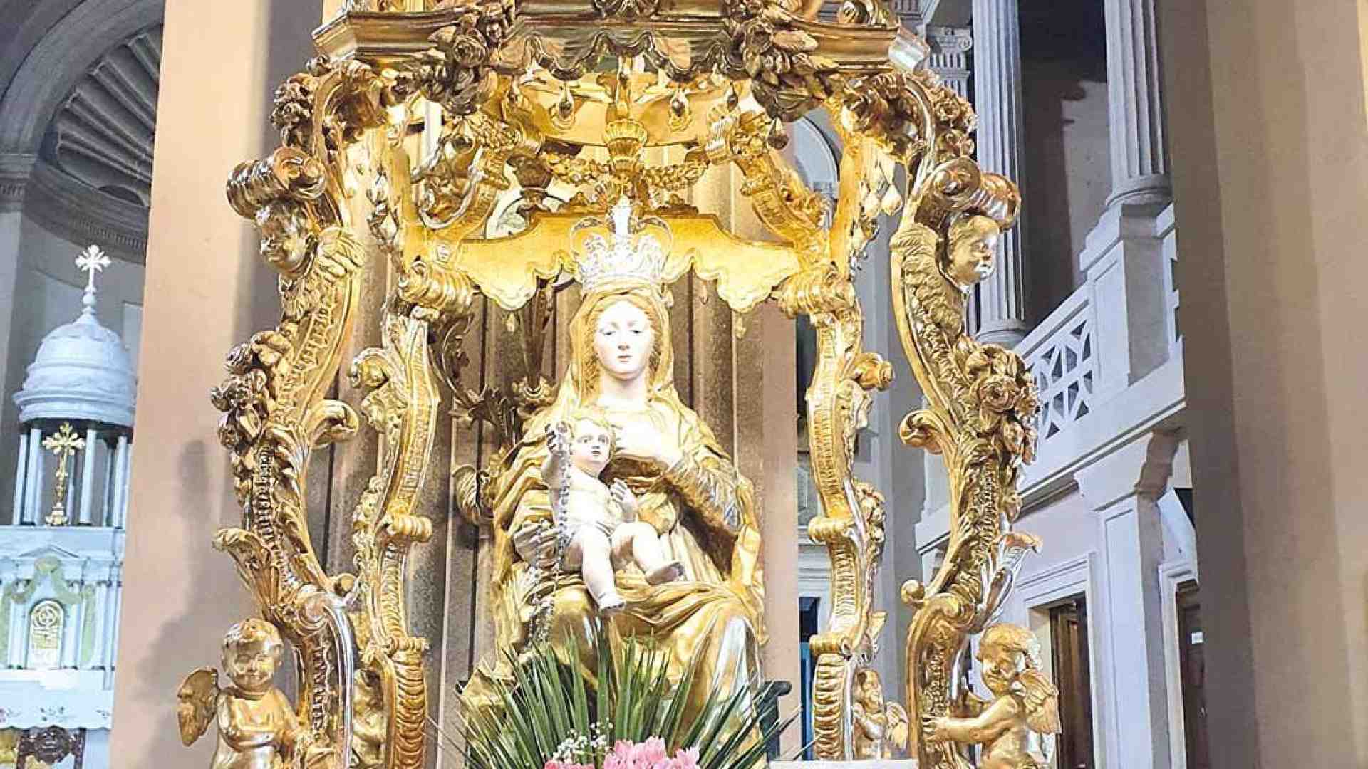 Immagine di Colognola ai Colli. Restaurata la statua della Madonna del Rosario