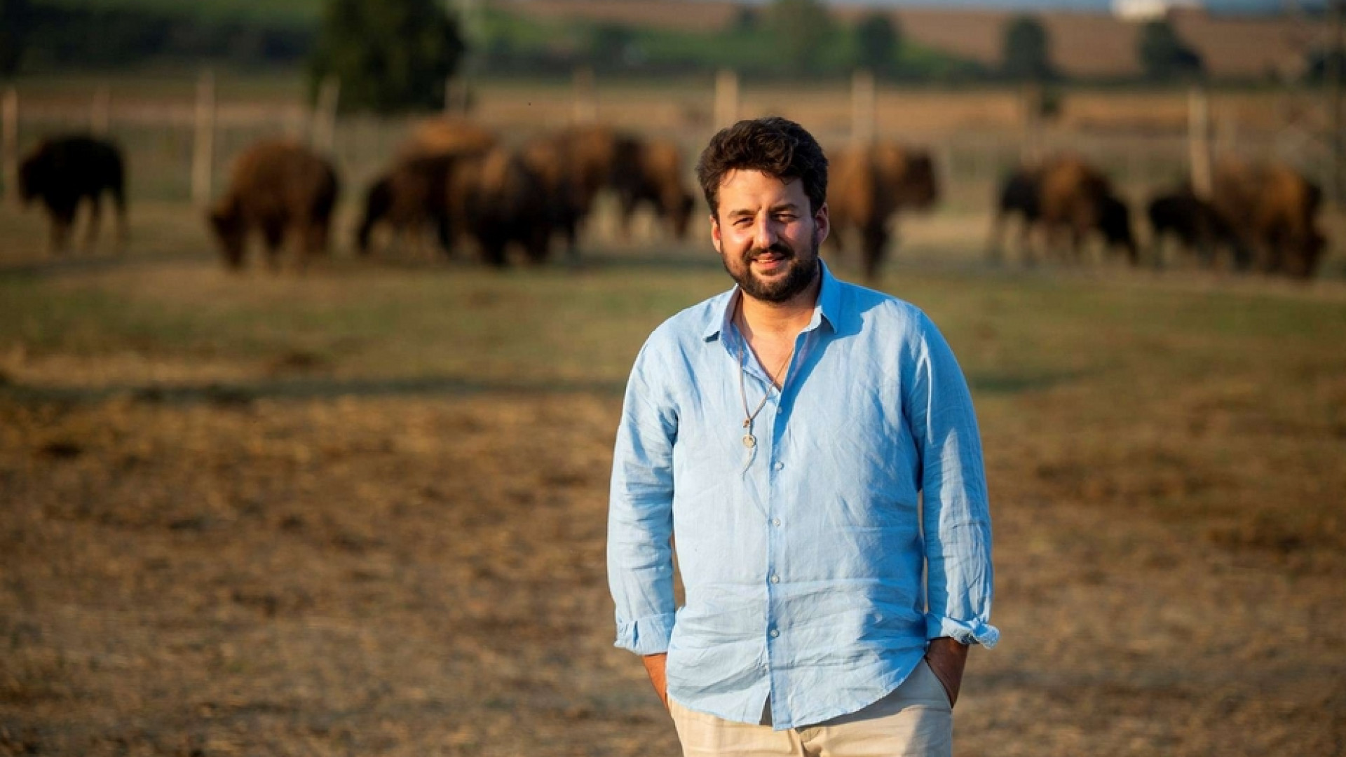 Immagine di L'unico allevatore italiano di bisonti americani
