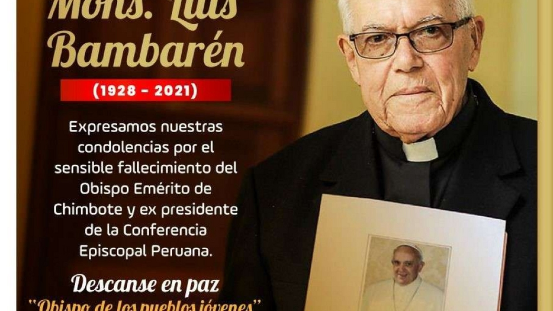 Immagine di Il Covid ha ucciso Luis Bambarén, il vescovo del popolo delle baraccopoli
