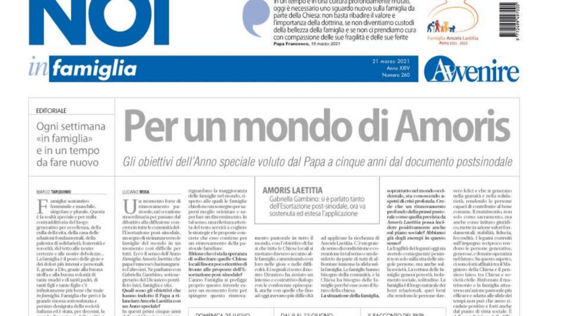 Immagine di Noi in famiglia, da questa domenica il nuovo settimanale