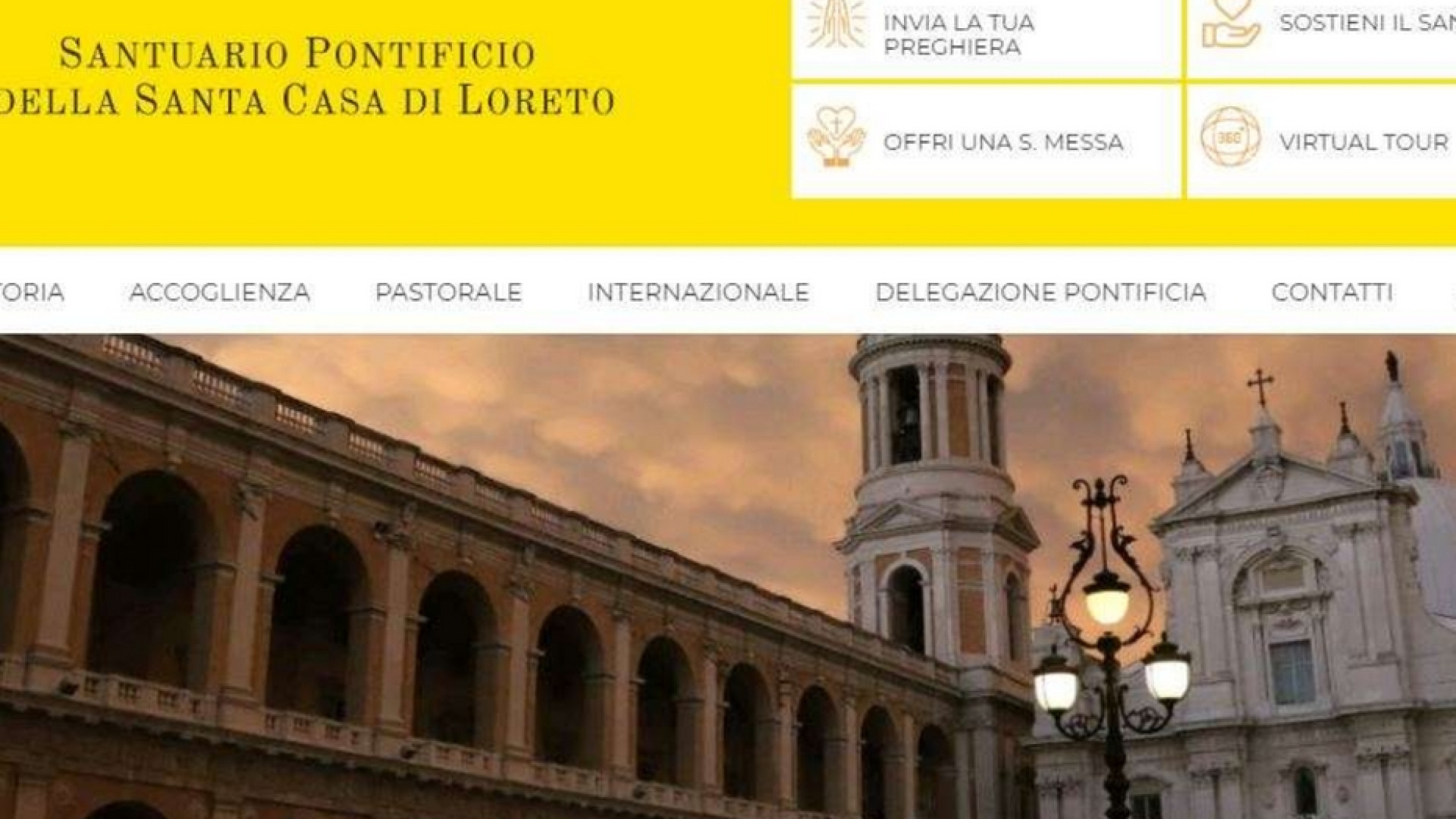 Immagine di Nuovo sito per il santuario di Loreto: si potrà pregare e accendere candele
