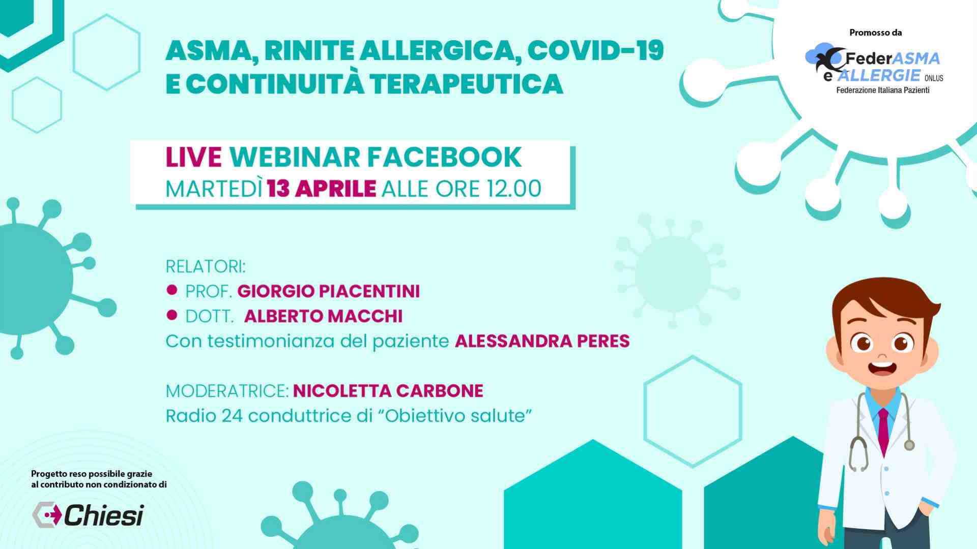 Immagine di On line per parlare di respiro e allergie in tempo di Covid