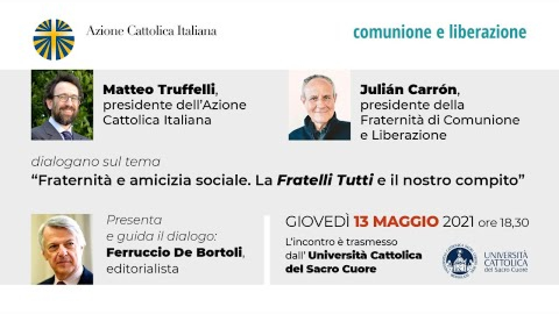 Immagine di Fraternità e amicizia sociale. Storico confronto fra Ac e Cl