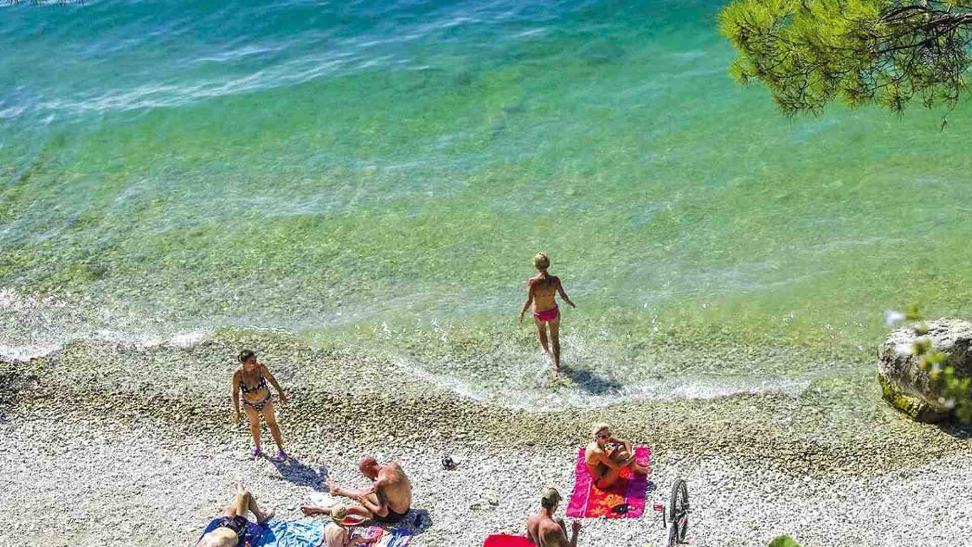 Immagine di Bardolino. Acque del lago da Bandiera blu su tutta la sponda