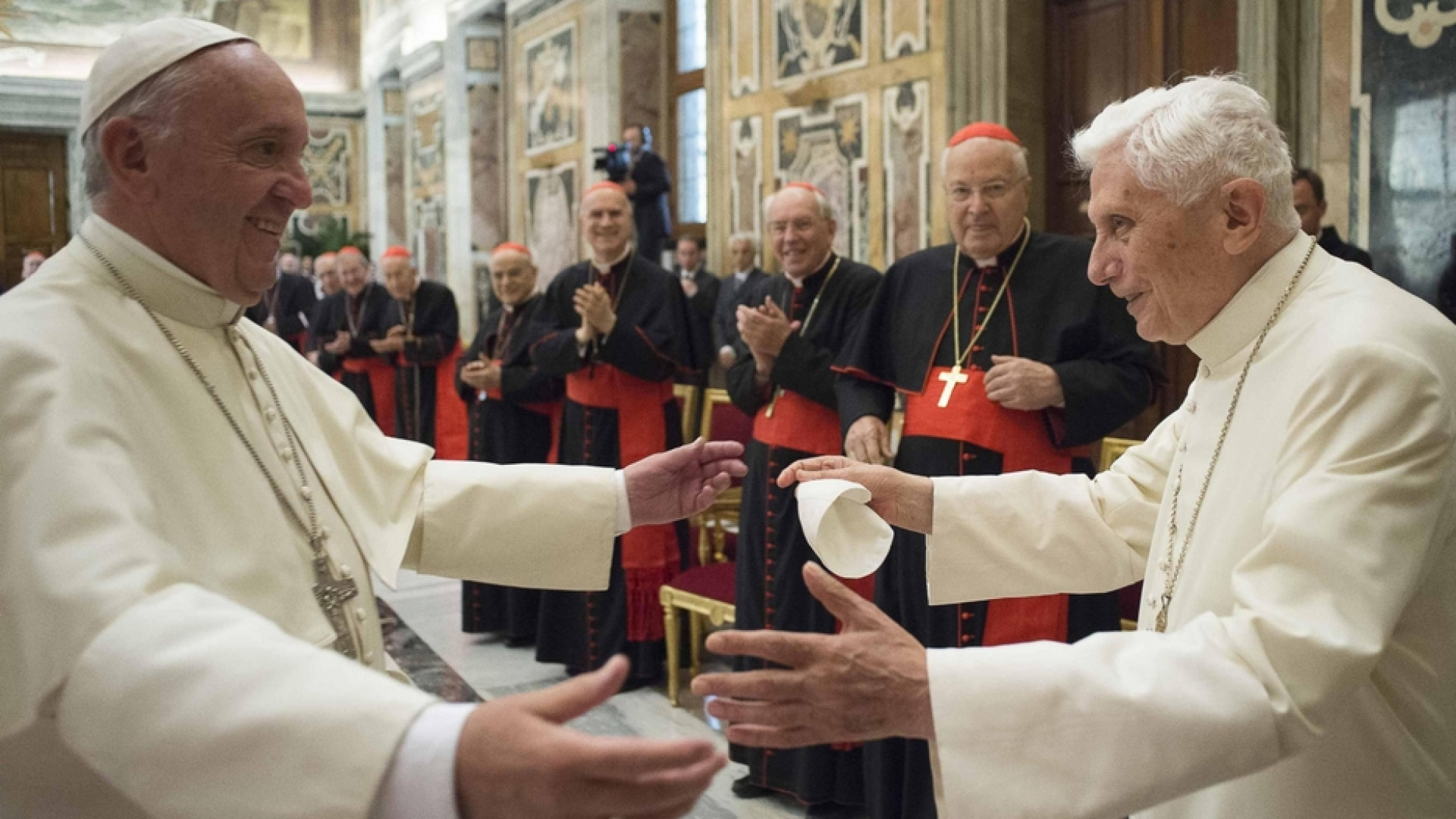 Immagine di Il Papa: auguri Benedetto, contemplativo del Vaticano
