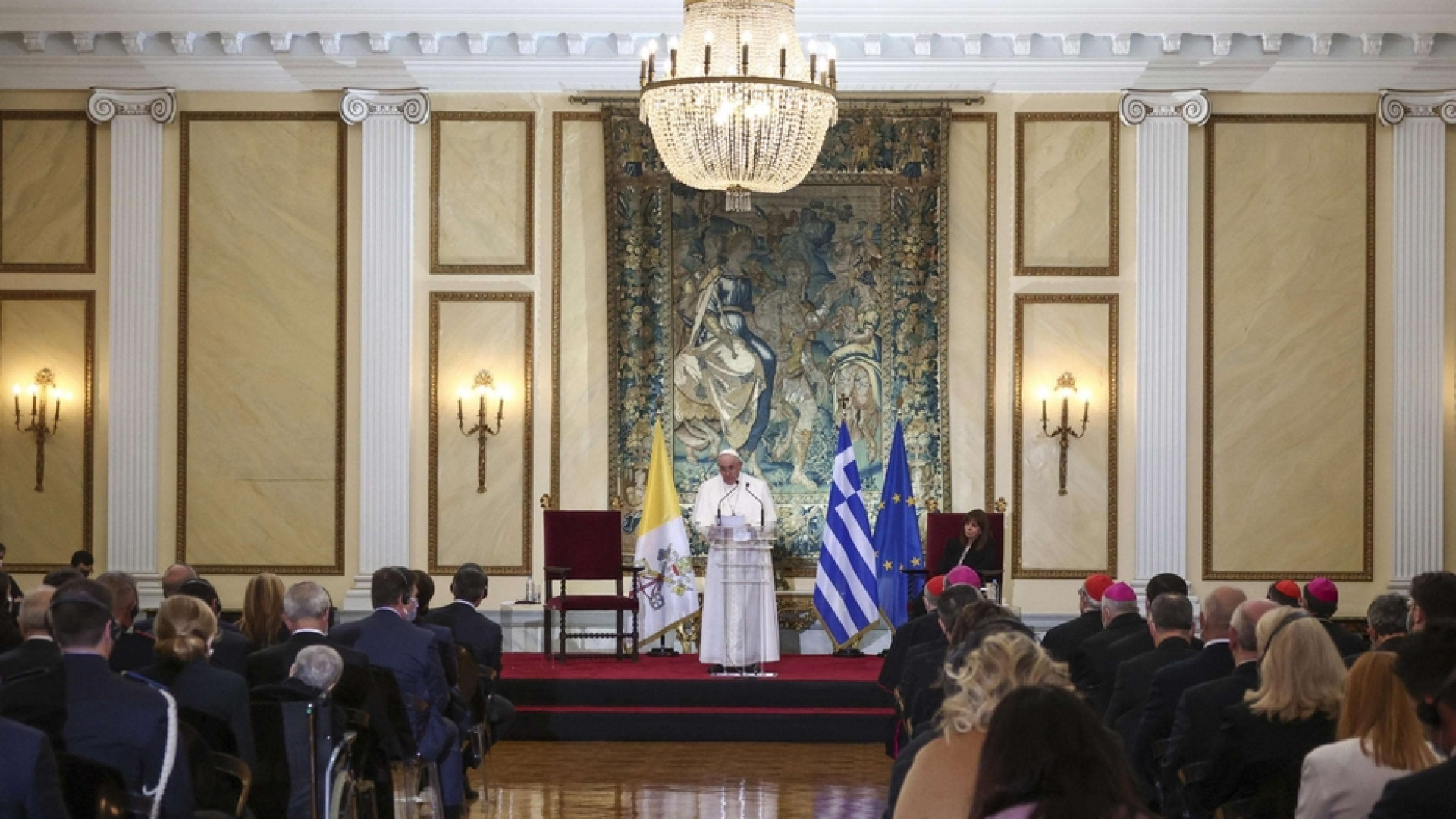 Immagine di Il Papa in Grecia: qui è nata la democrazia, ma oggi è in pericolo