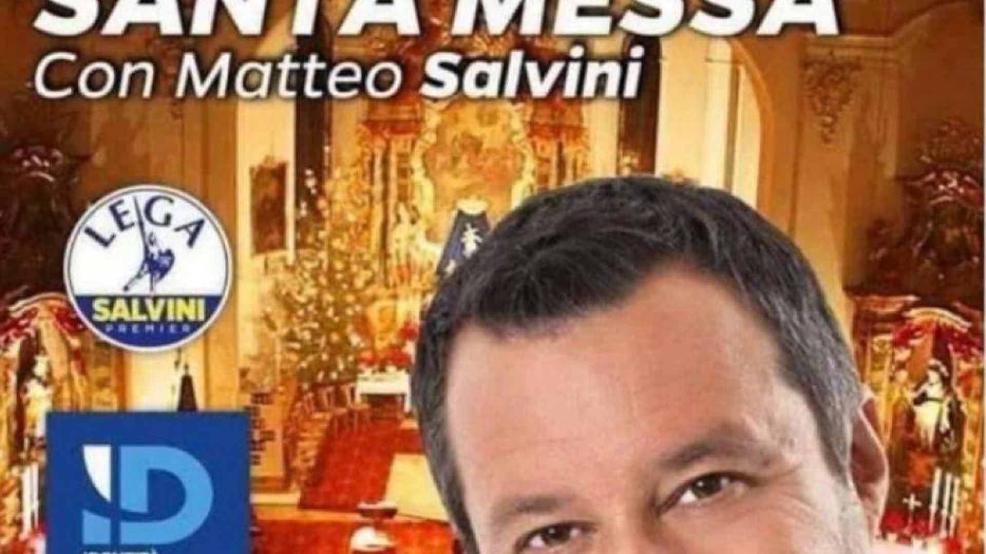 Immagine di Polemiche sulla "Messa con Salvini". Poi la celebrazione viene annullata