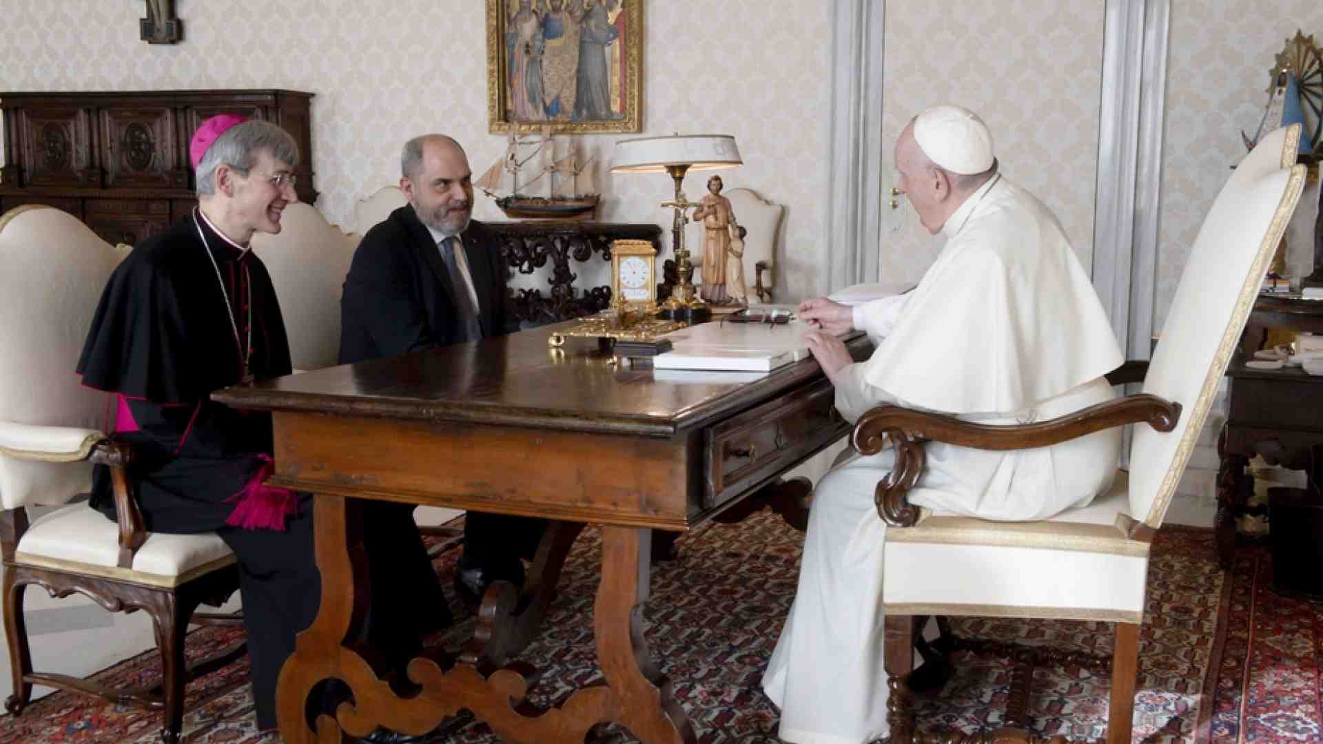 Immagine di Il Papa ha ricevuto presidente e assistente ecclesiastico di Azione Cattolica