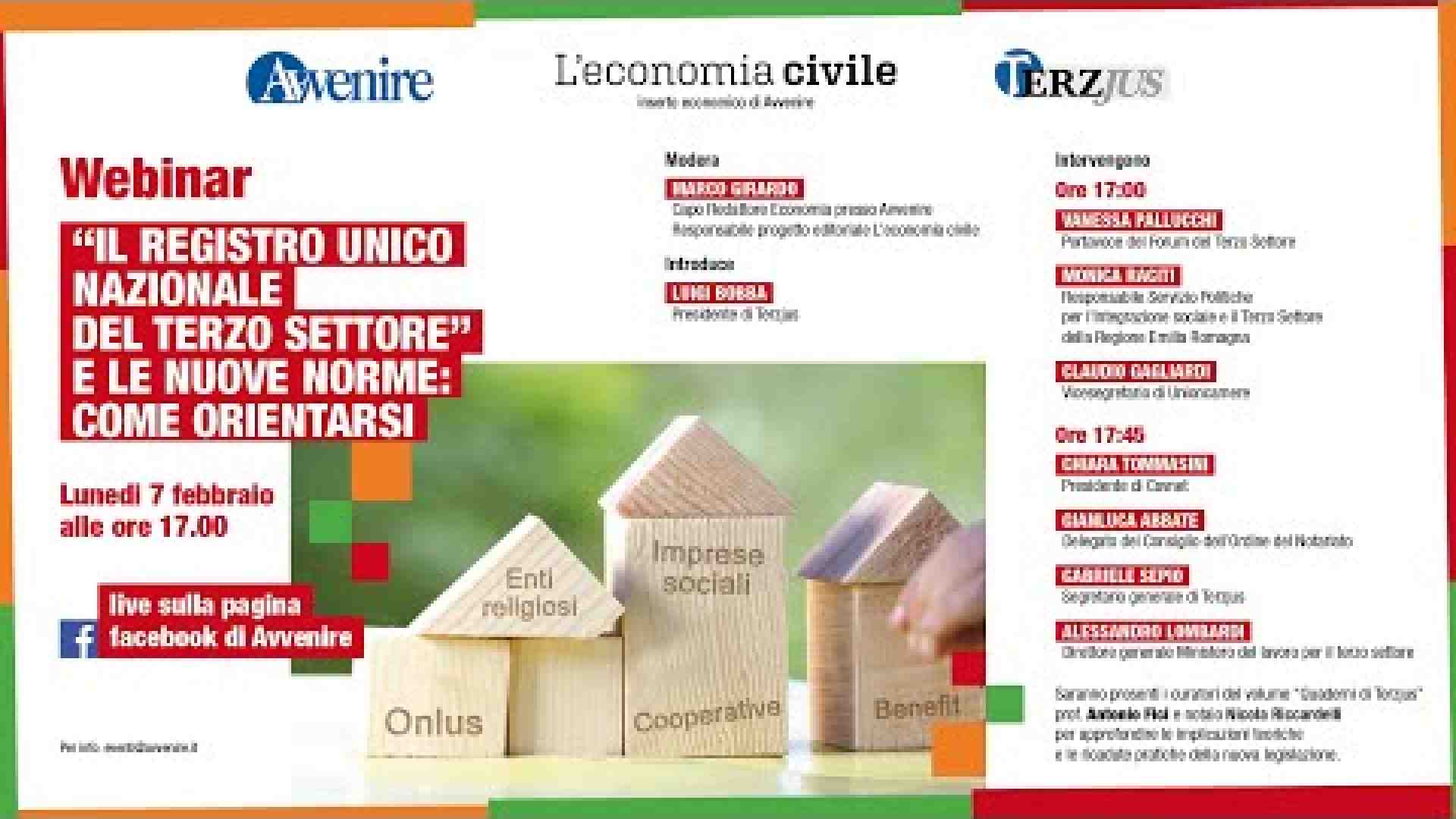 Immagine di Alla scoperta del Runts per il Terzo settore