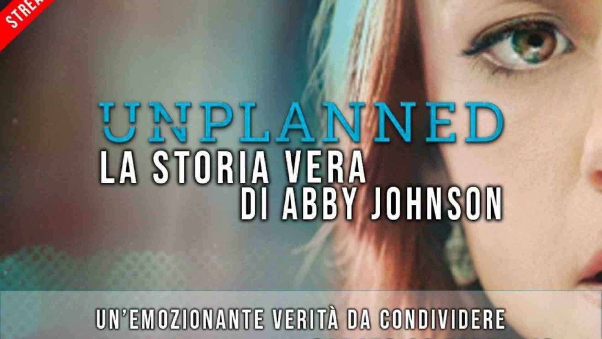 Immagine di «Unplanned» sulla tv di casa: lo streaming con un biglietto online