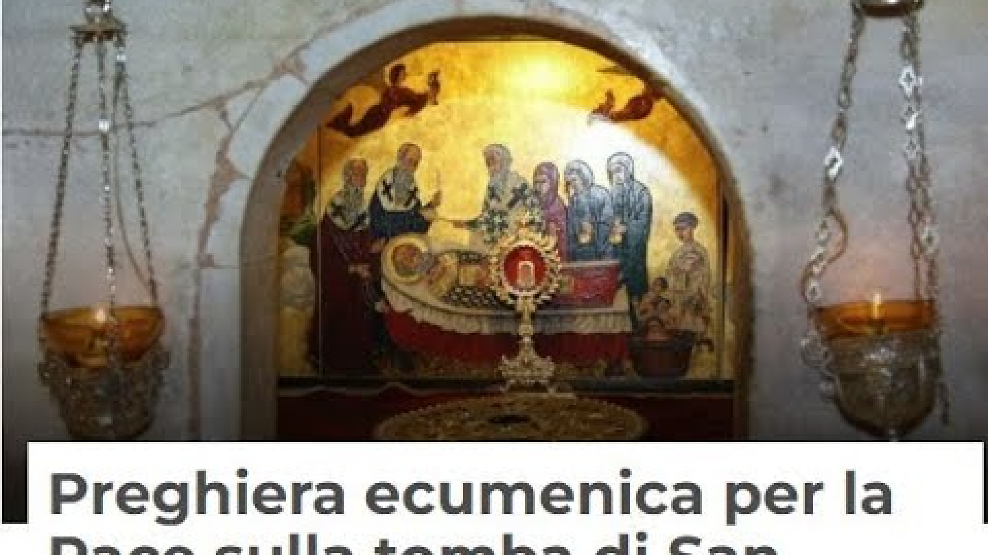 Immagine di A Bari la preghiera ecumenica per la pace sulla tomba di san Nicola