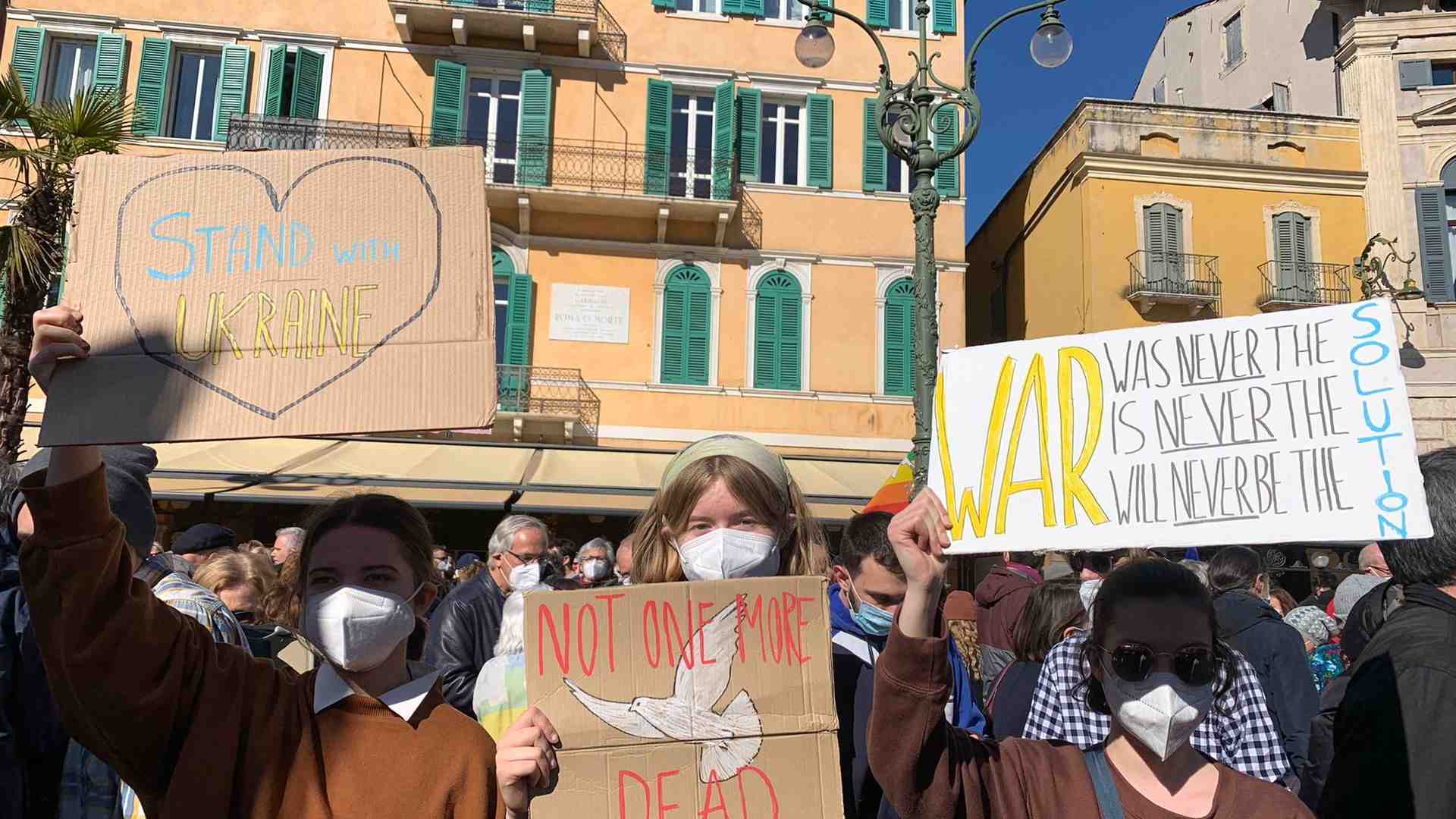 Immagine di Verona invoca la pace in Ucraina