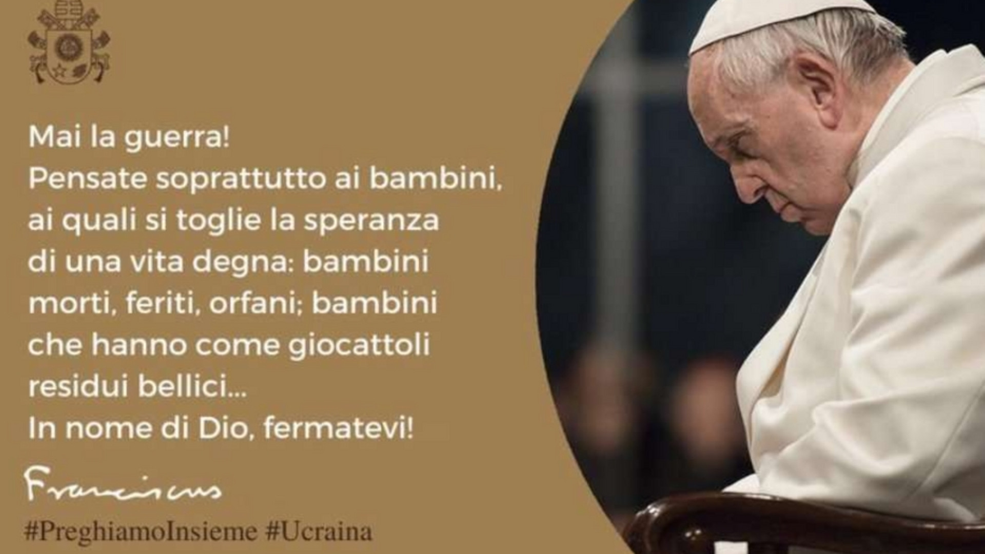 Immagine di La Chiesa al lavoro per la tregua: «In nome di Dio, fermatevi»