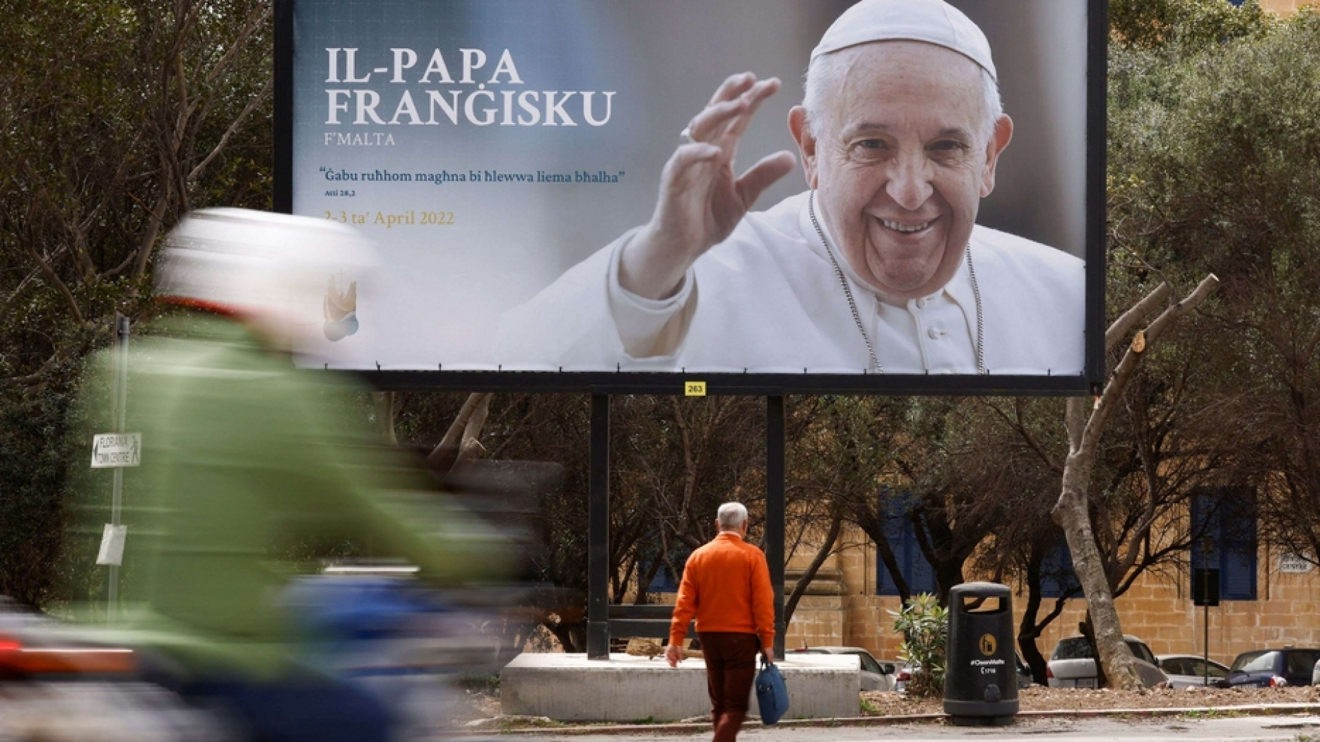Immagine di Papa Francesco a Malta sulle orme di San Paolo