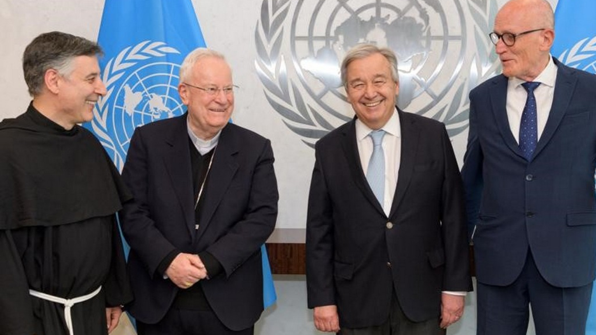 Immagine di Bassetti incontra il segretario dell'Onu Guterres: dialogo per fermare le armi