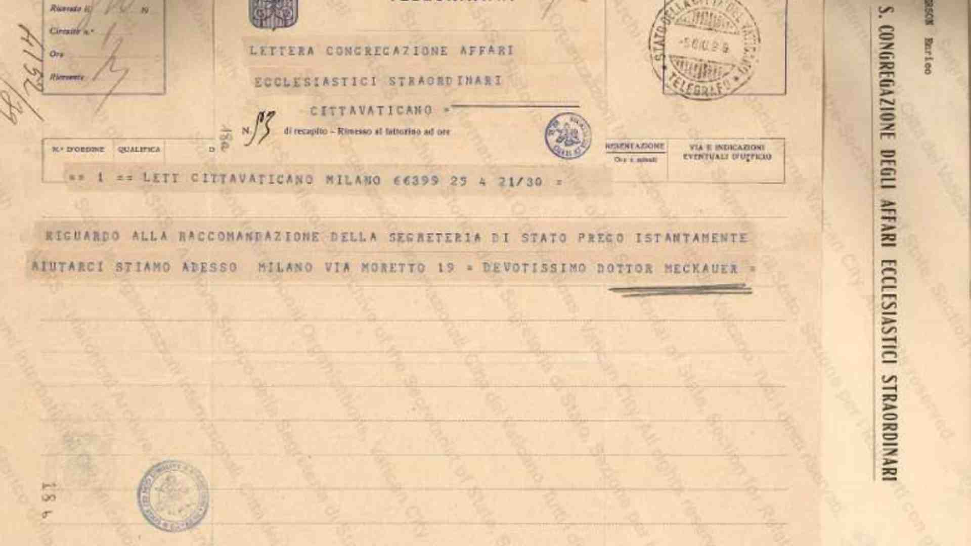 Immagine di Il Vaticano pubblica online le lettere degli ebrei a Pio XII