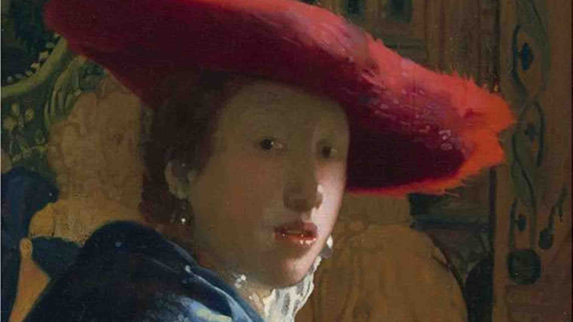 Immagine di È di Vermeer la "Ragazza con il cappello rosso" di Washington