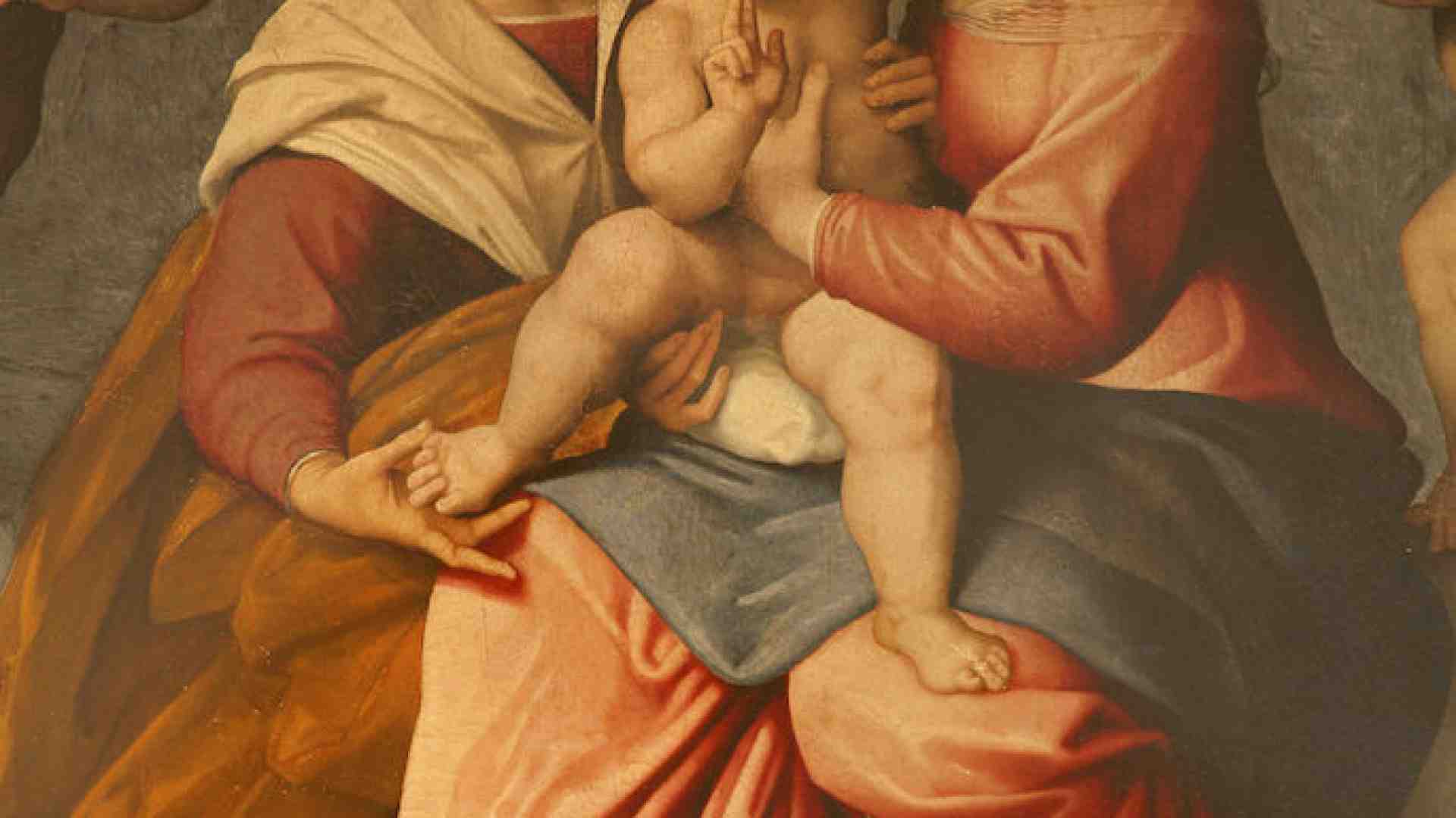 Immagine di La tela del Caroto in San Fermo è oggetto di attente cure