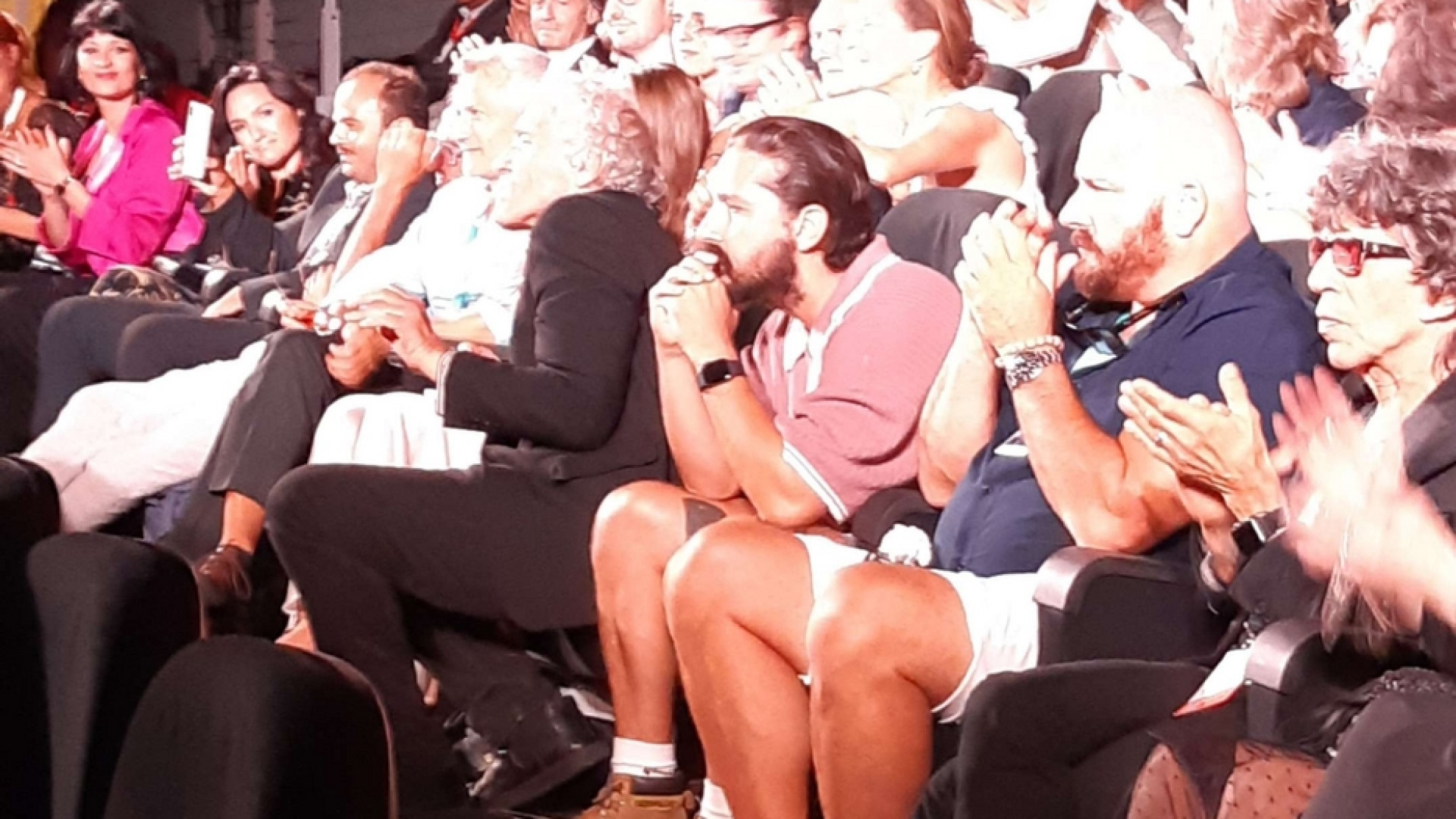 Immagine di Shia LaBeouf al Lido: «Padre Pio mi ha salvato la vita»