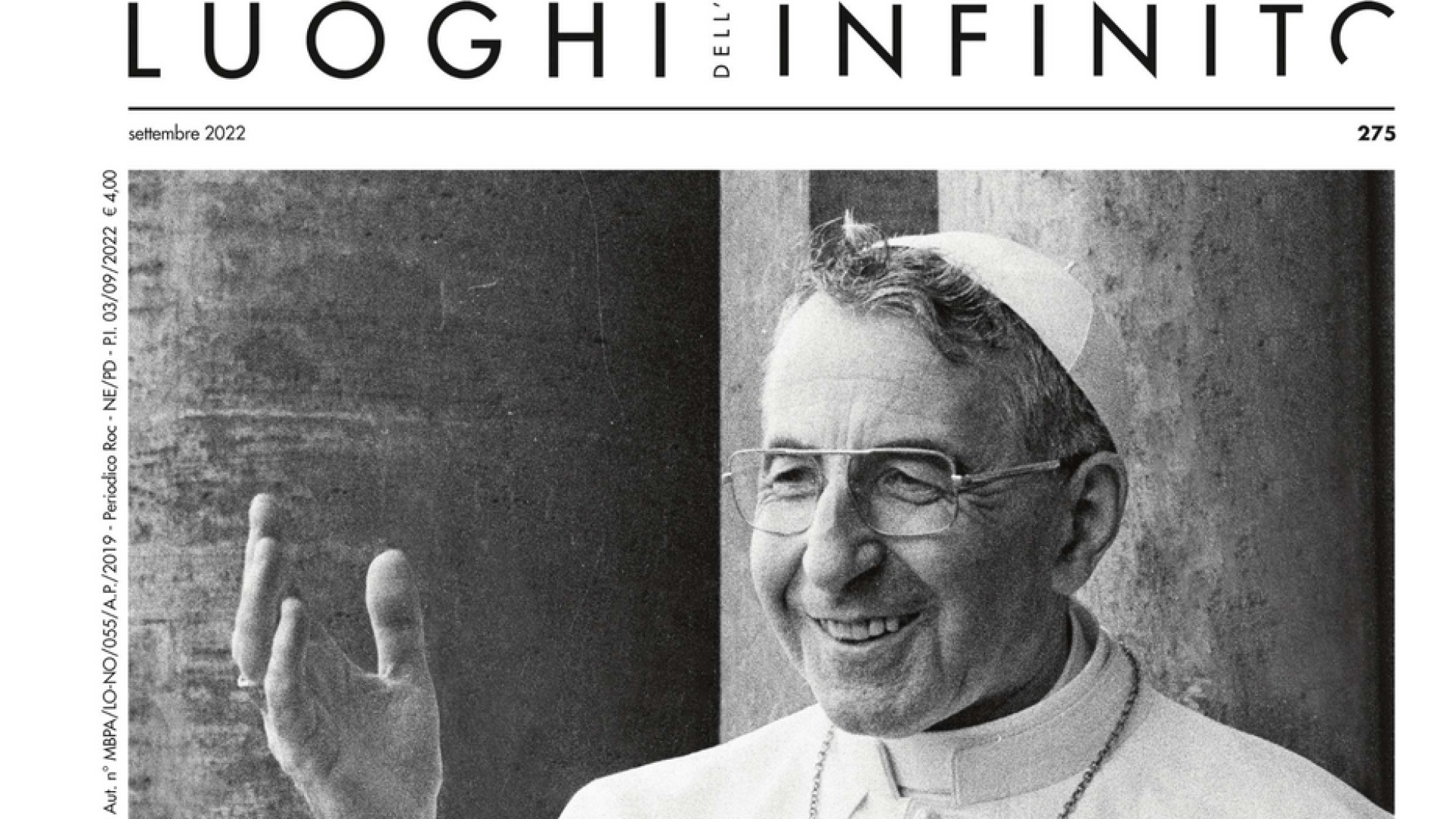 Immagine di L'omaggio di Luoghi dell'infinito a papa Luciani: il sorriso della speranza