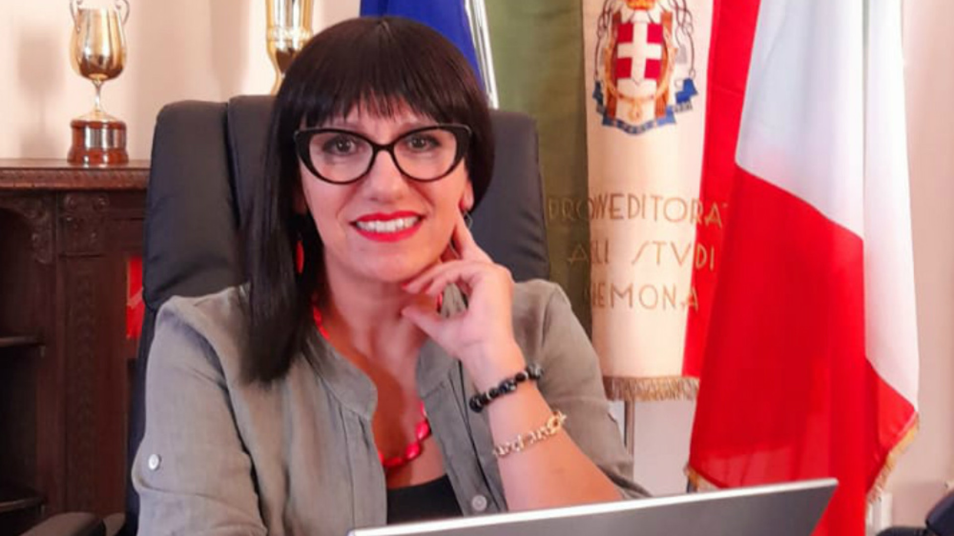 Immagine di Filomena Bianco ai ragazzi: «Abbiate cura di voi stessi e della scuola»