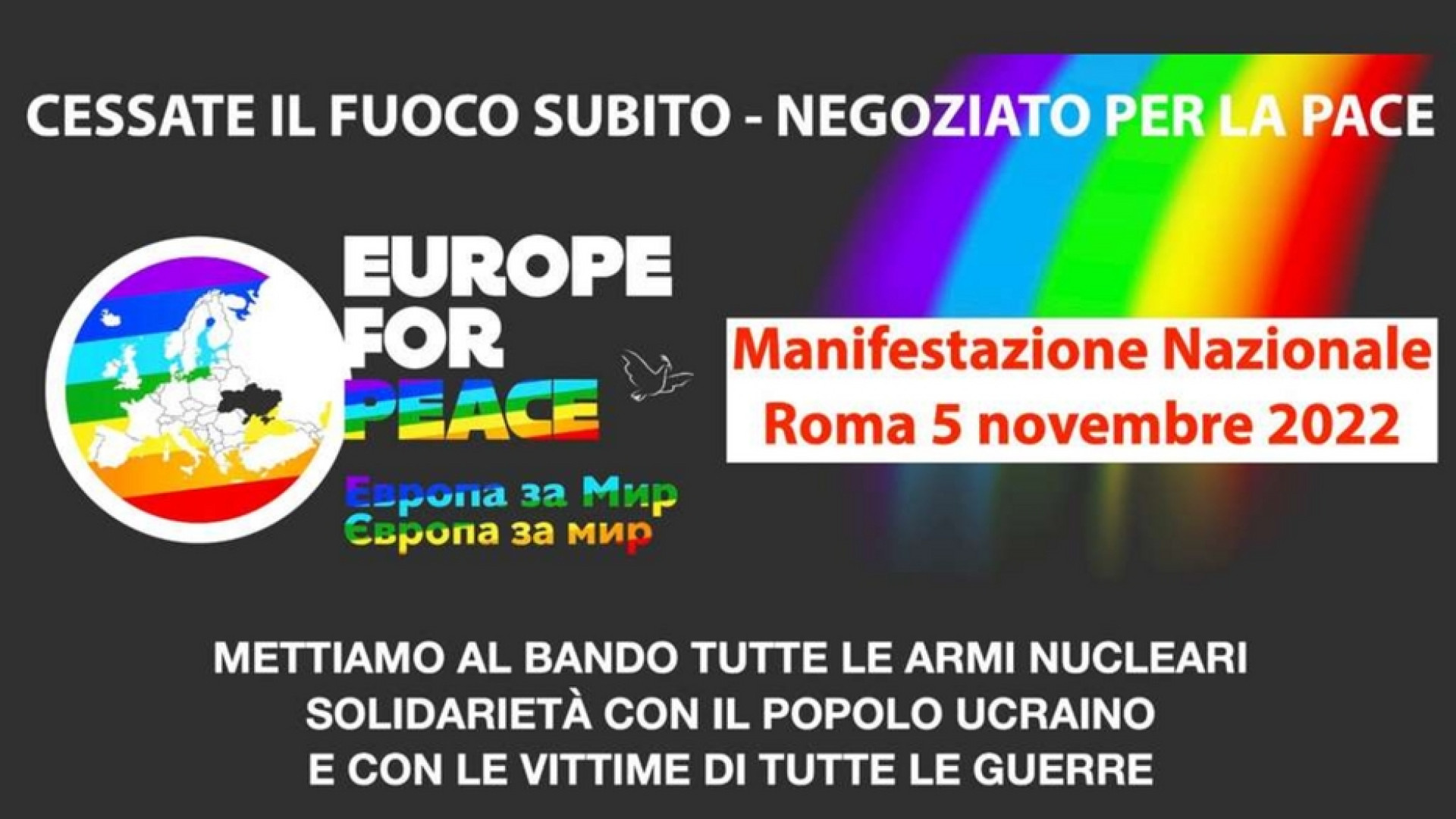 Immagine di Manifestazione nazionale per la pace a Roma il 5 novembre