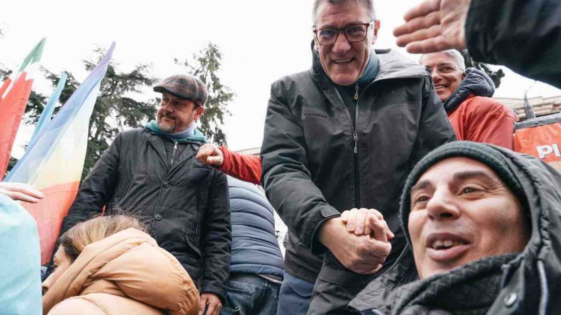 Immagine di Landini: «Cambiamo modello sociale». La Cgil in udienza da papa Francesco