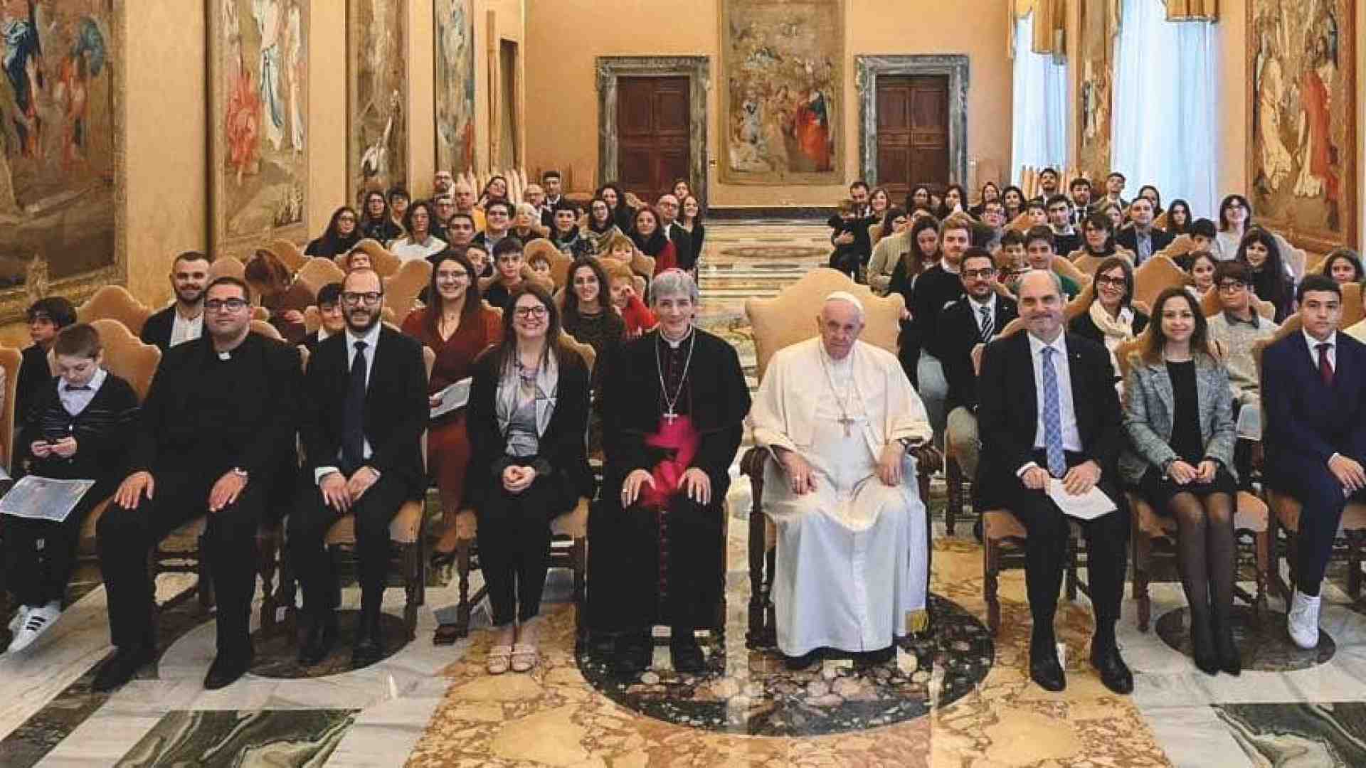 Immagine di UP Sant'Ambrogio-Domegliara. L'Acr in visita dal Papa