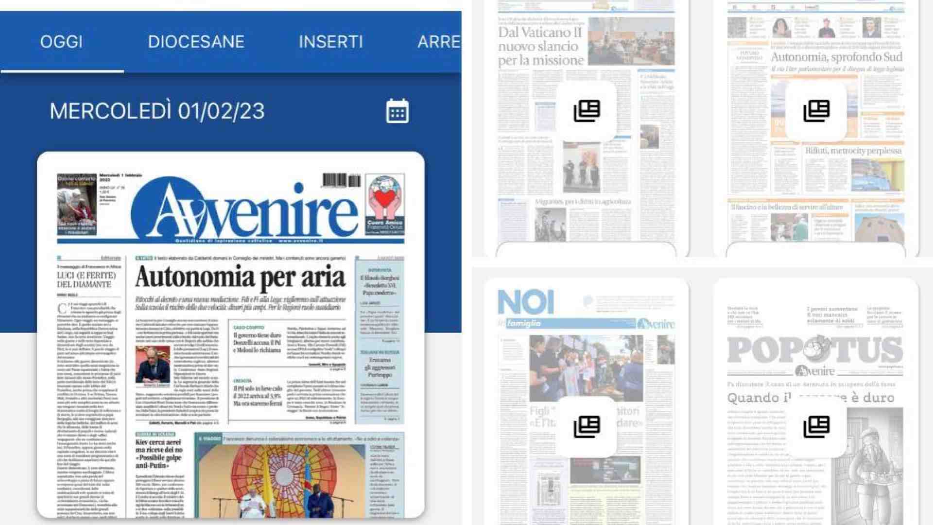 Immagine di Da oggi è disponibile la nuova app di Avvenire