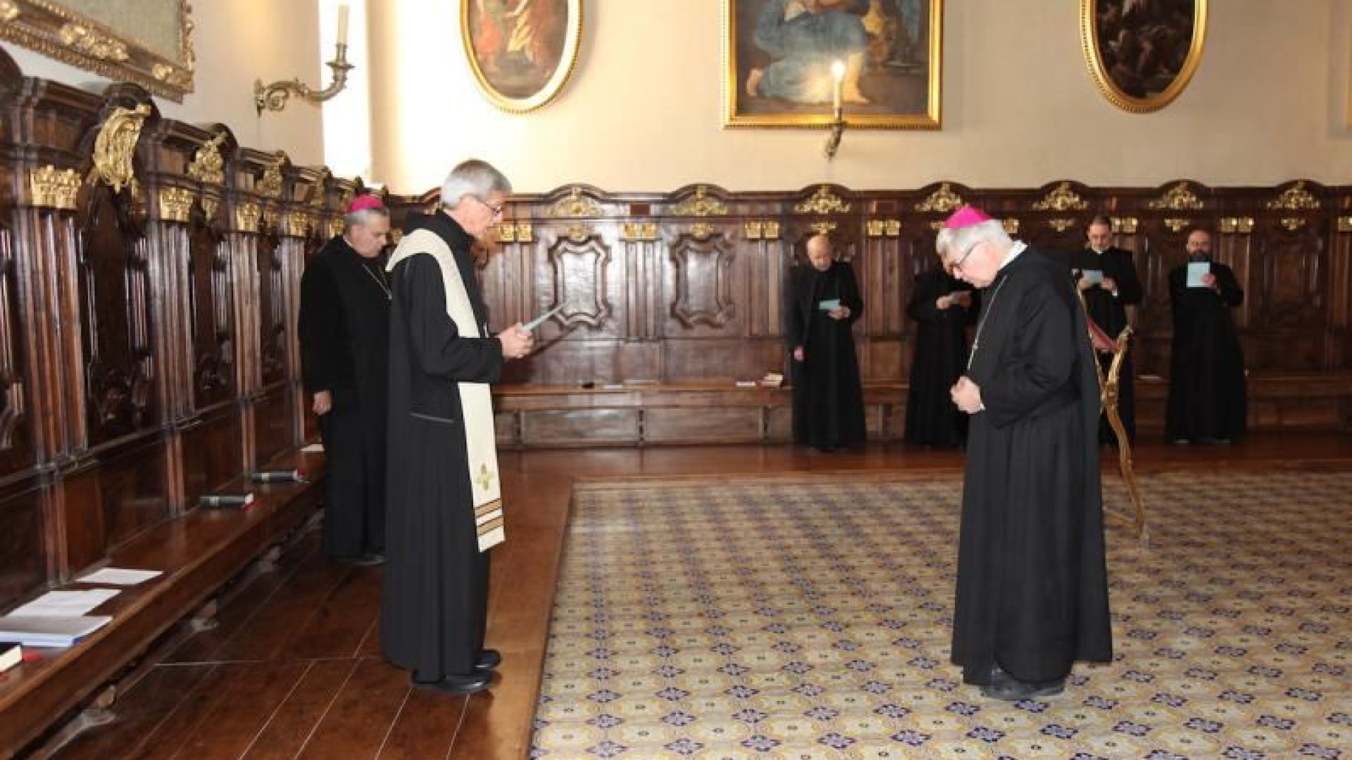 Immagine di Dom Luca Fallica entra a Montecassino: senso di responsabilità e grande gioia