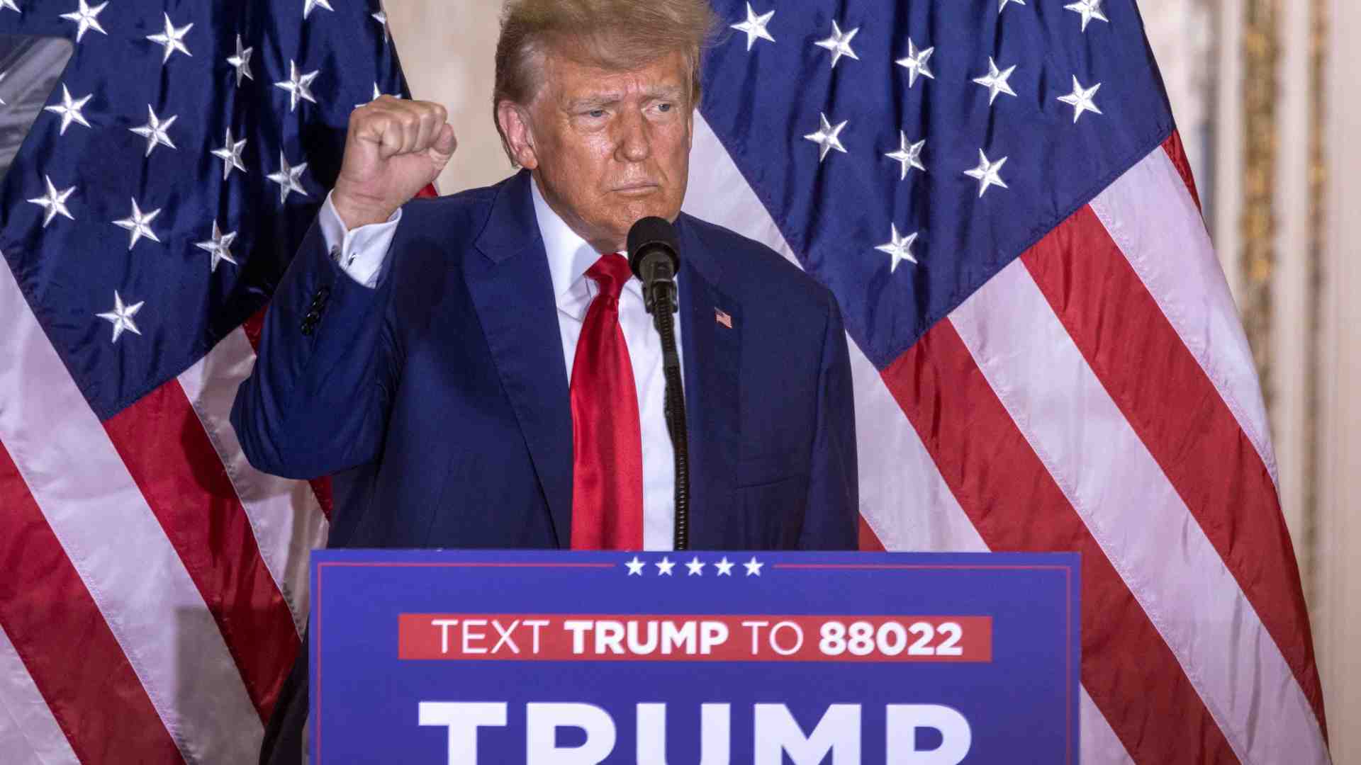 Immagine di Trump: «La mia incriminazione è un insulto agli Usa»