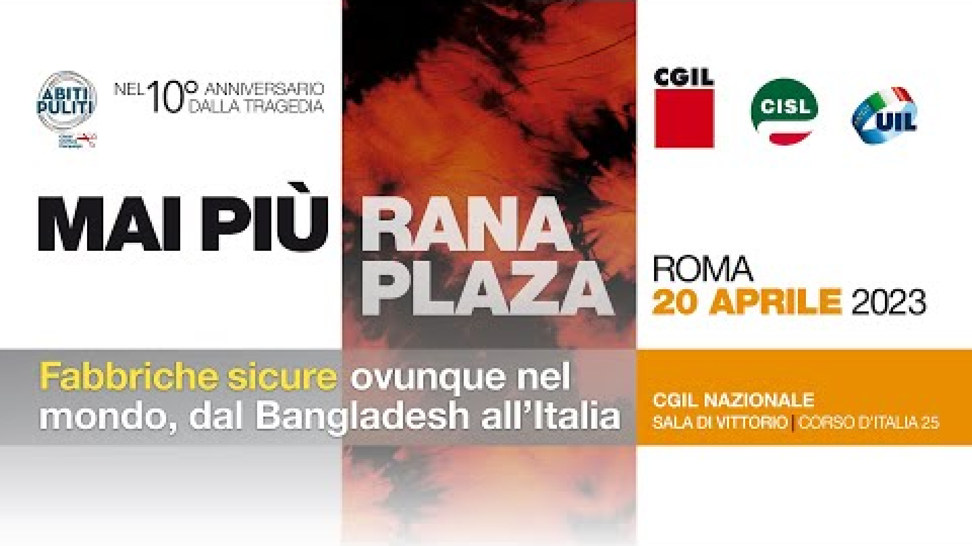 Immagine di Mai più Rana Plaza. Fabbriche sicure ovunque, dal Bangladesh all'Italia