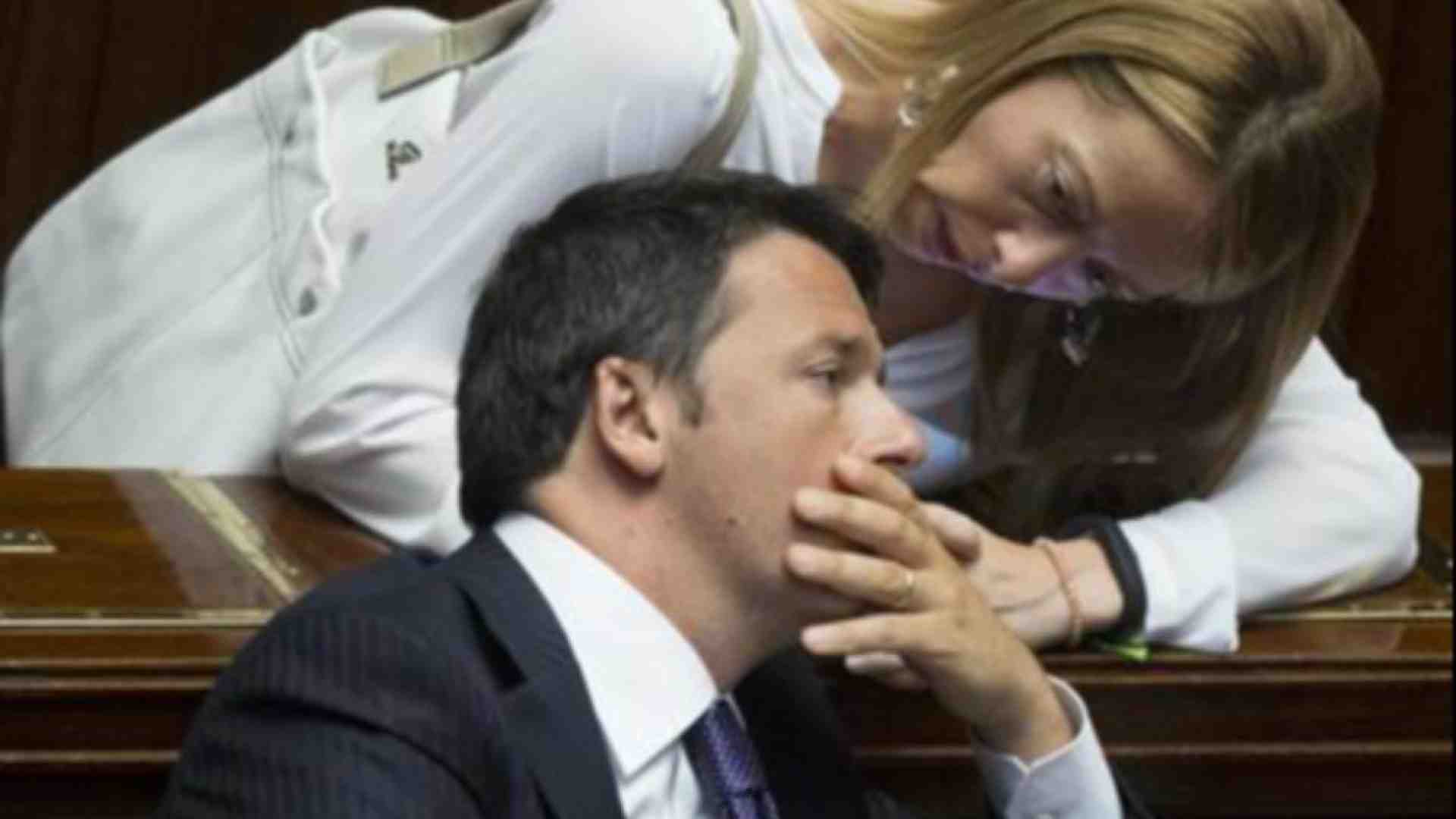 Immagine di Renzi "chiama" Meloni