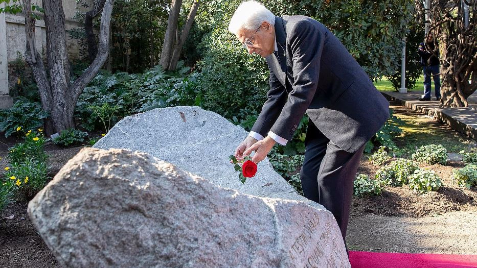 Immagine di Mattarella a Palermo per il 40° dell'omicidio del giudice Rocco Chinnici