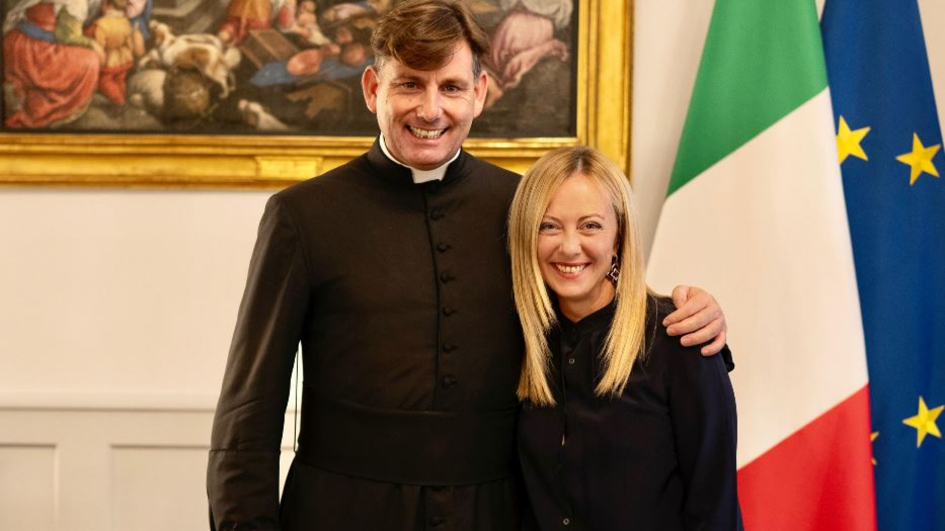 Immagine di Don Coluccia: ho paura, ma vado avanti. La premier promette sostegno