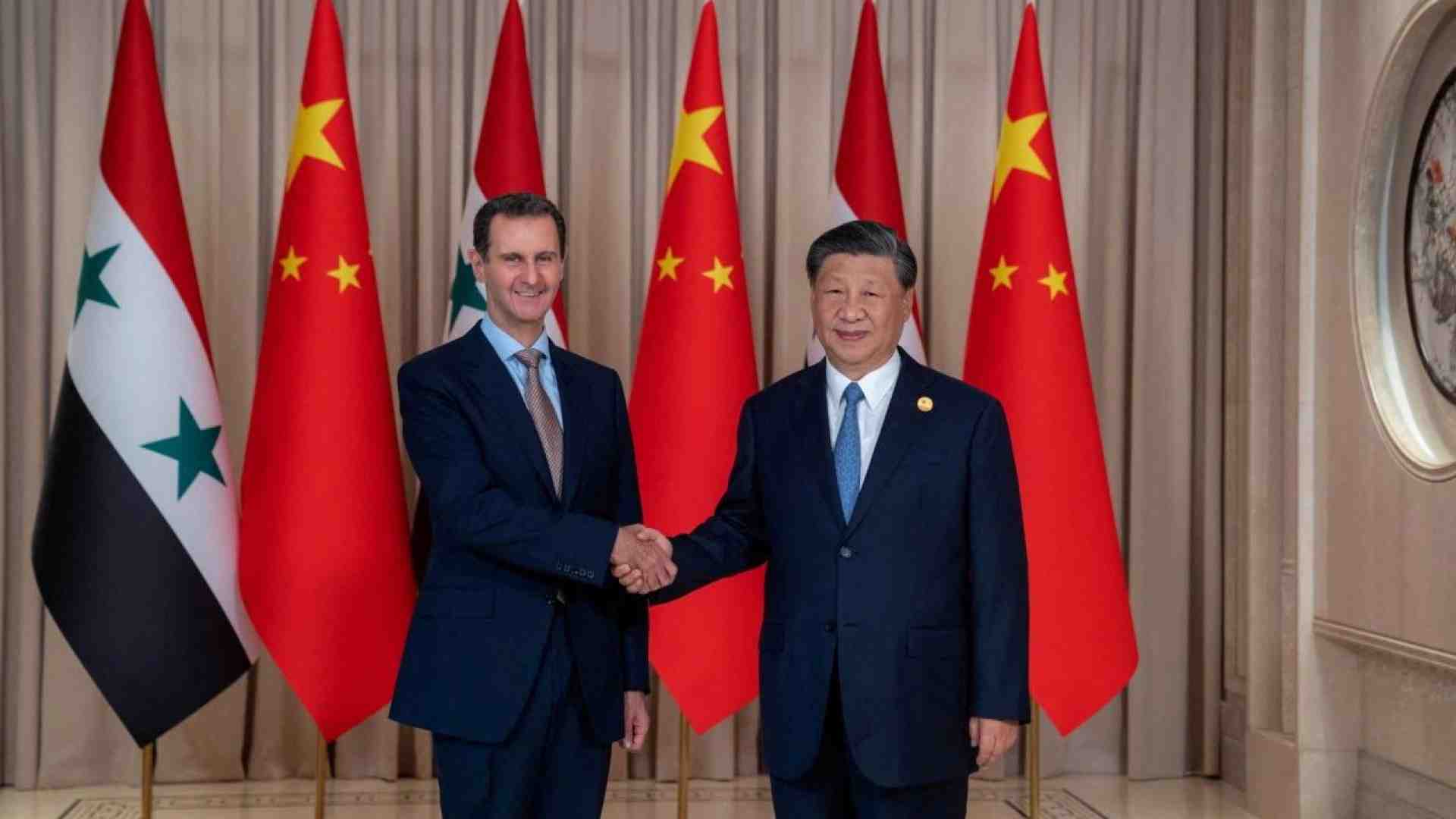 Immagine di Xi ad Assad: «La Cina ricostruirà la Siria»