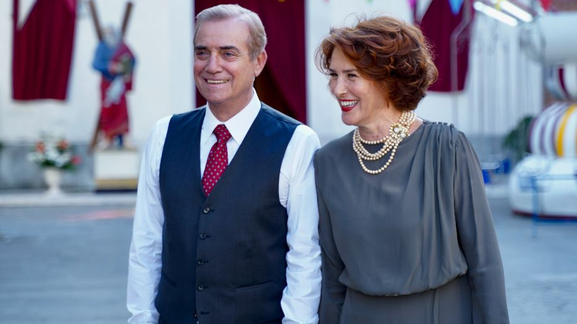 Immagine di Film su Ennio Doris, sul set con Ghini e Campiotti