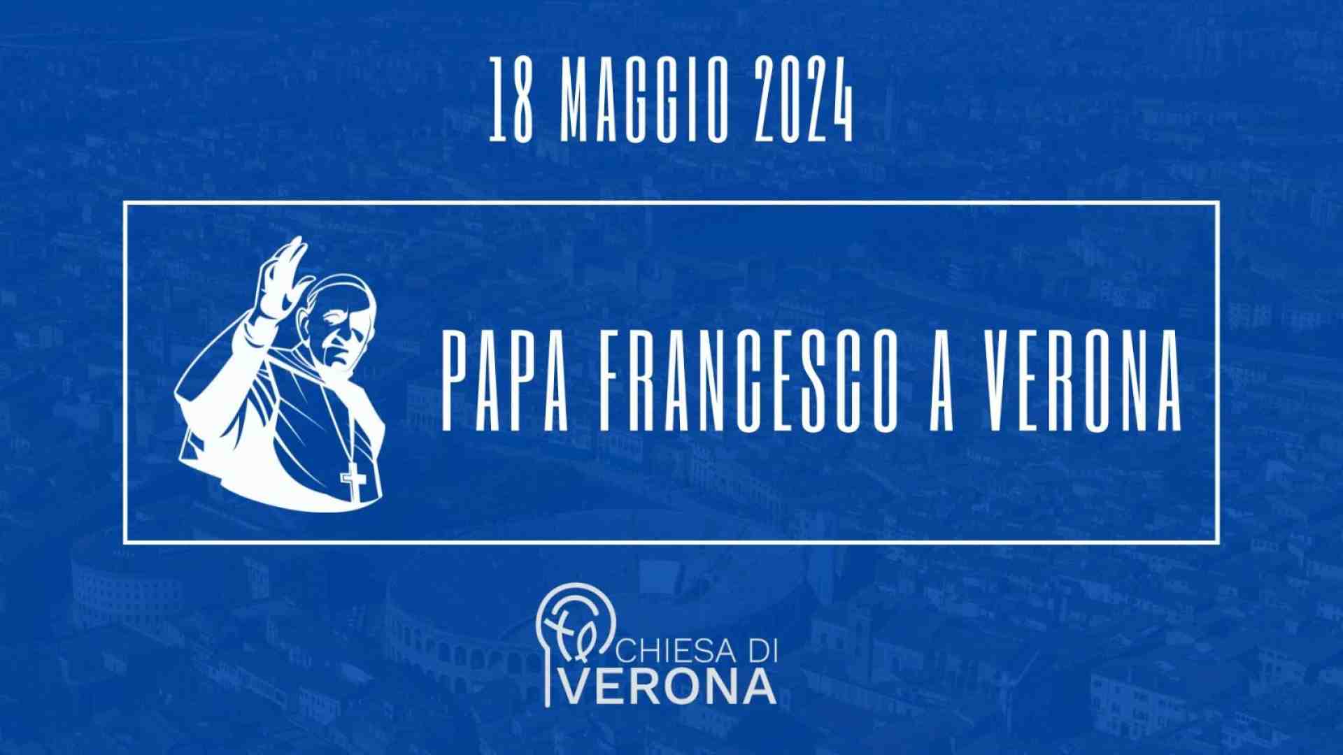 Immagine di Papa Francesco a Verona