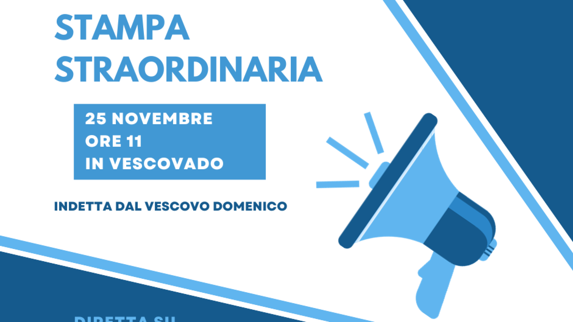 Immagine di Conferenza stampa straordinaria indetta dal Vescovo