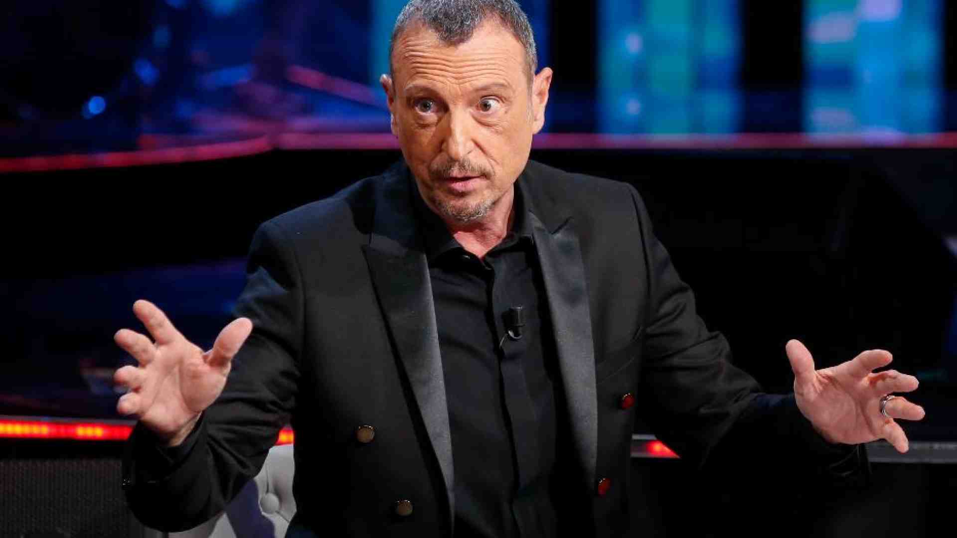 Immagine di Sanremo 2024, conducono Fiorello, Cuccarini, Mannino e Giorgia