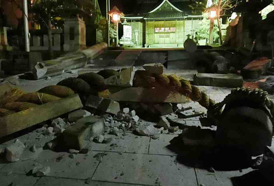 Danni del terremoto in Giappone - foto Ansa