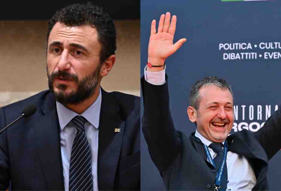 &nbsp;Emanuele Pozzolo (a sinistra) e Andrea Delmastro (a destra) - foto Ansa