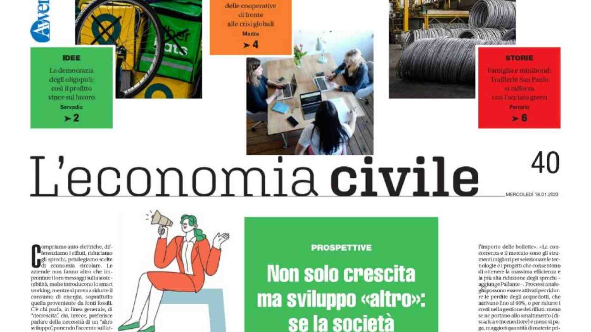 Immagine di Le 18 copertine dell'Economia civile nel 2023